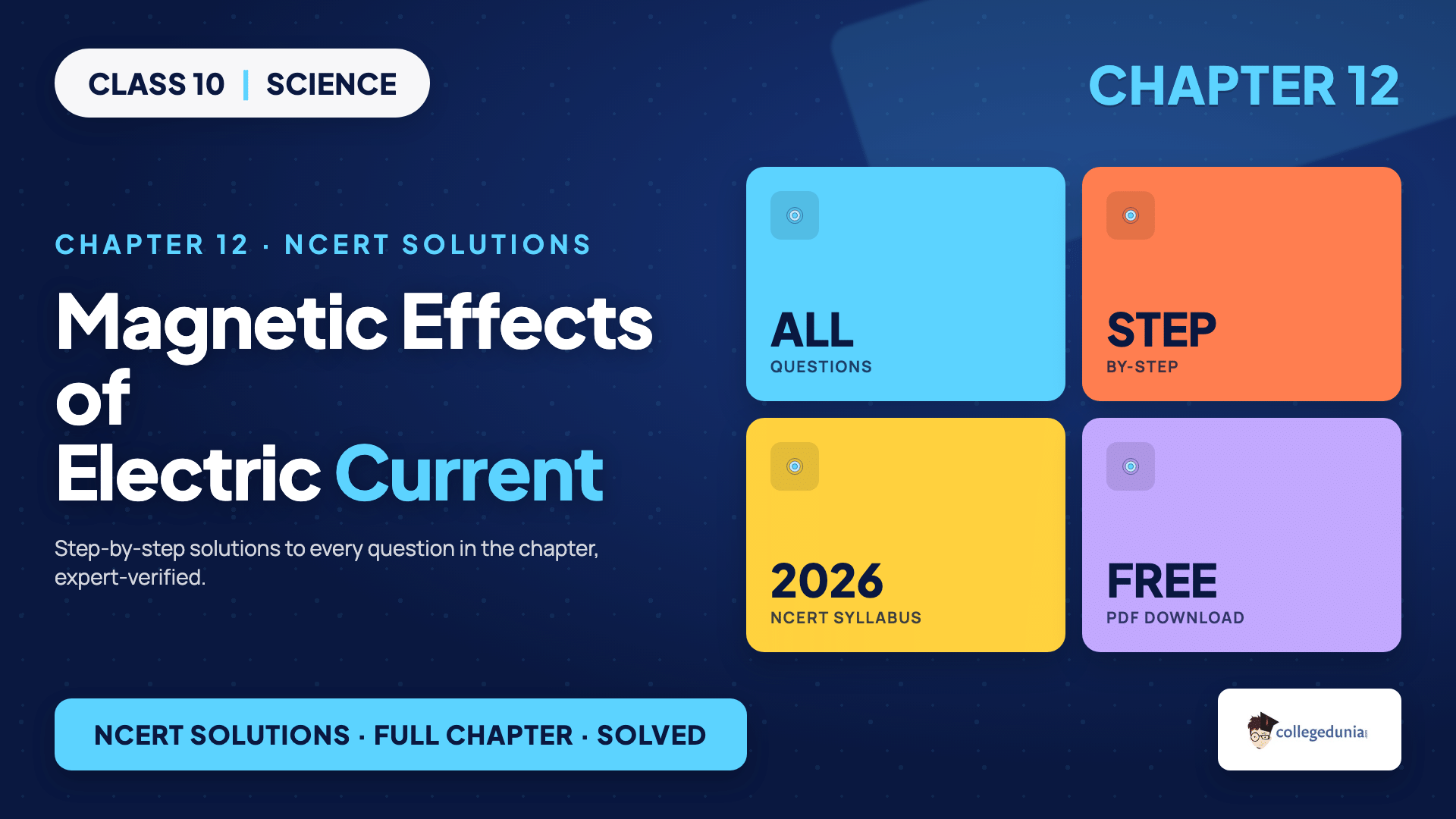 Magnetic Effects of Electric Current Class 10 Science Chapter 12 NCERT Solutions