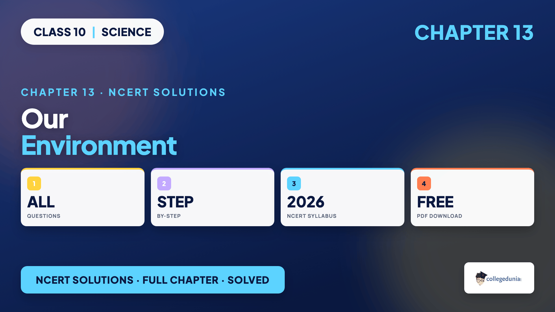 Our Environment Class 10 Science Chapter 13 NCERT Solutions