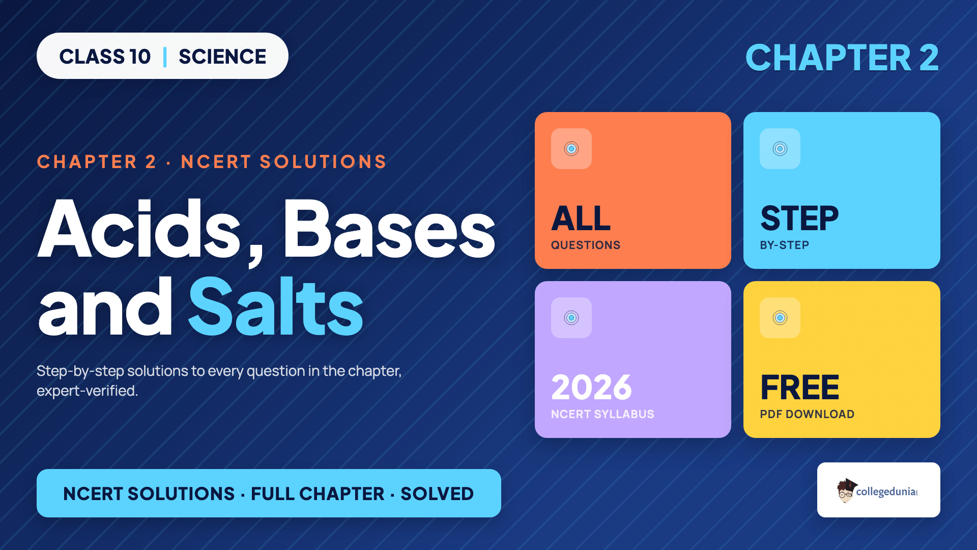 Acids, Bases and Salts Class 10 Science Chapter 2 NCERT Solutions