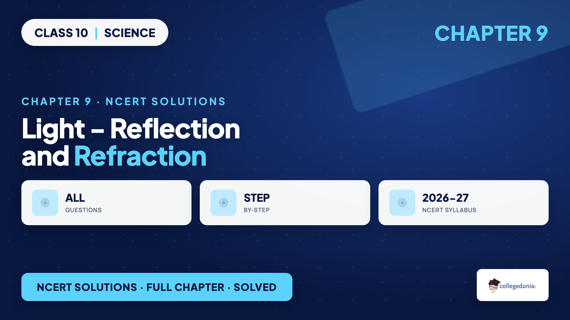 Light - Reflection and Refraction Class 10 Science Chapter 9 NCERT Solutions