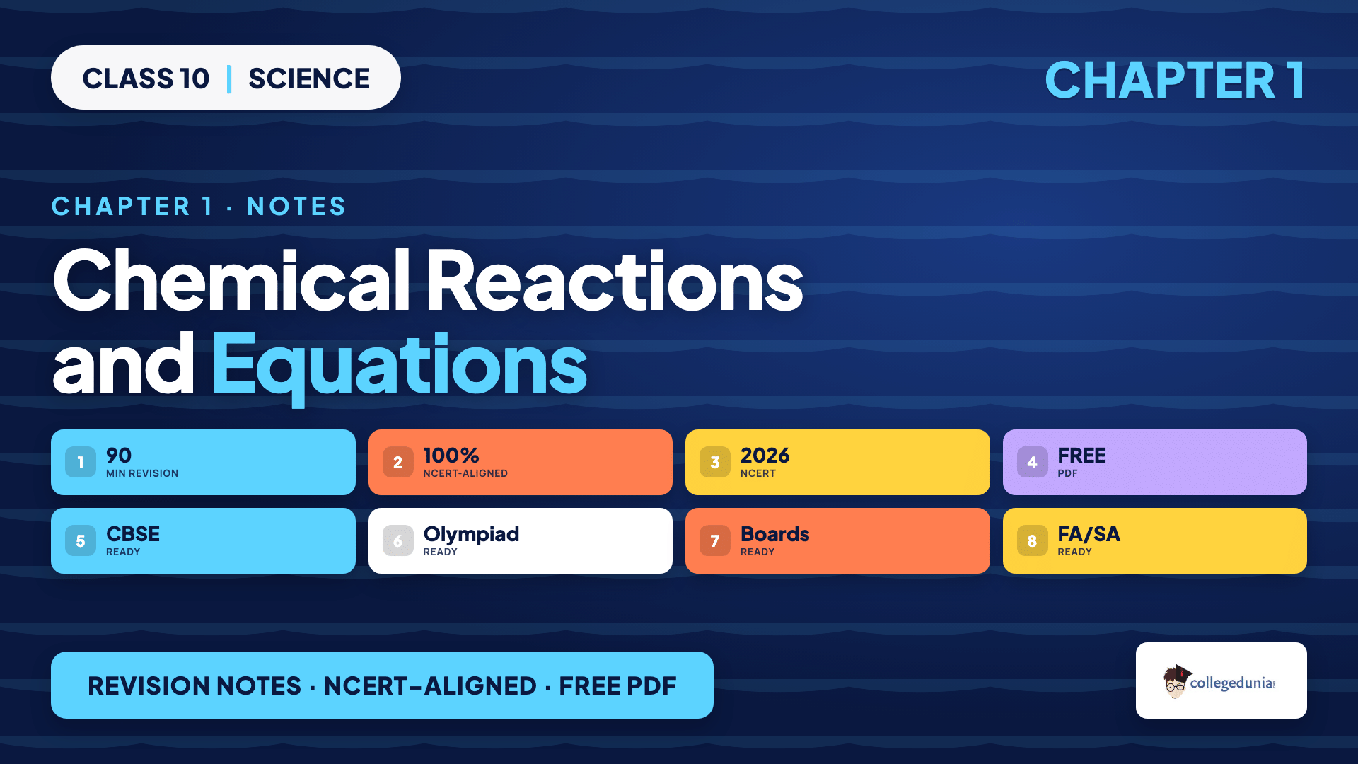 Chemical Reactions and Equations Class 10 Science Chapter 1 Notes