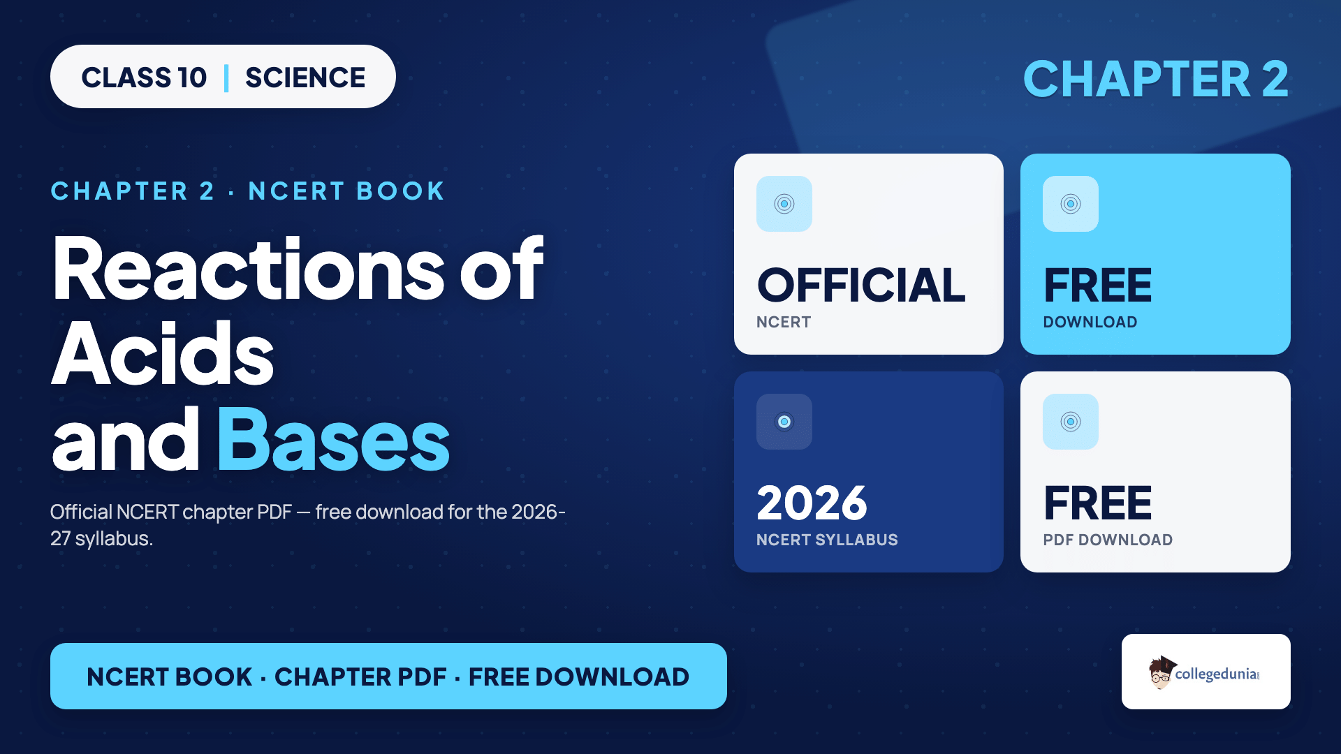 Reactions of acids and bases with metals, carbonates and oxides for Class 10 Science Chapter 2 NCERT Book