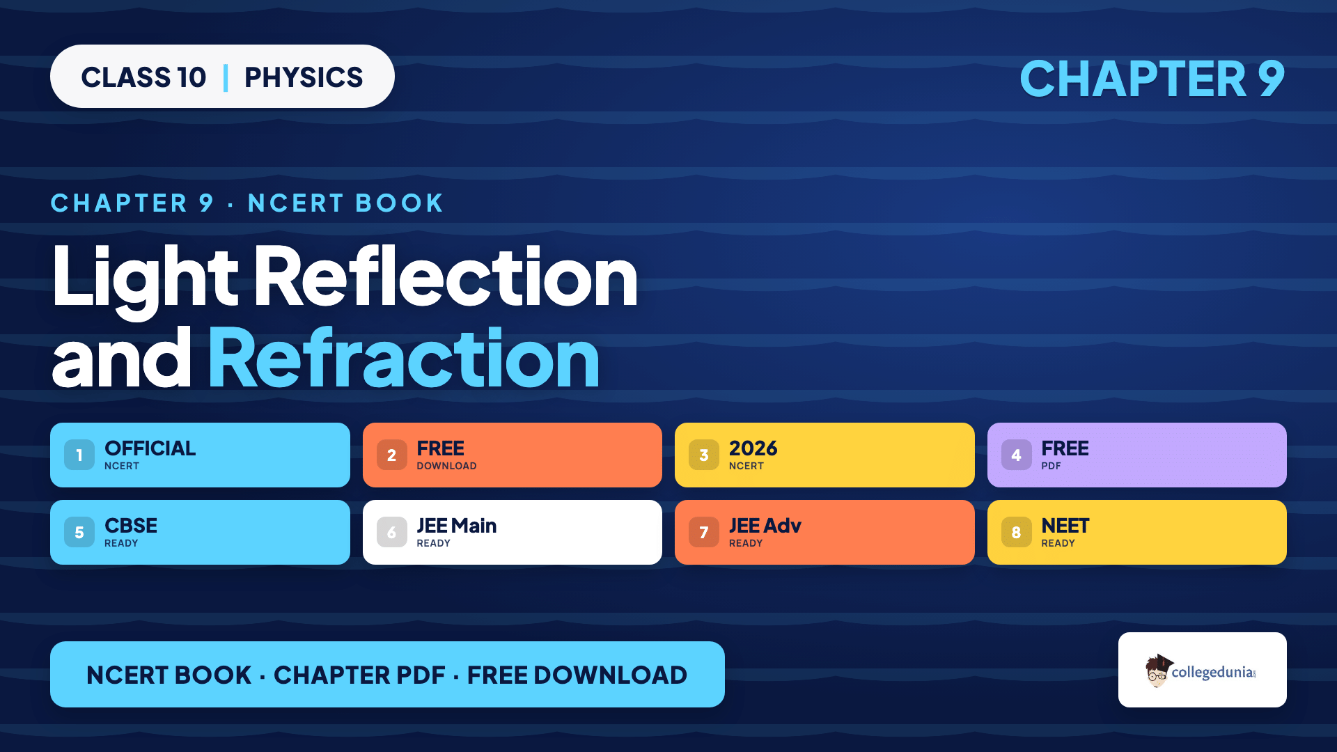 Light Reflection and Refraction Class 10 Science Chapter 9 NCERT Book PDF