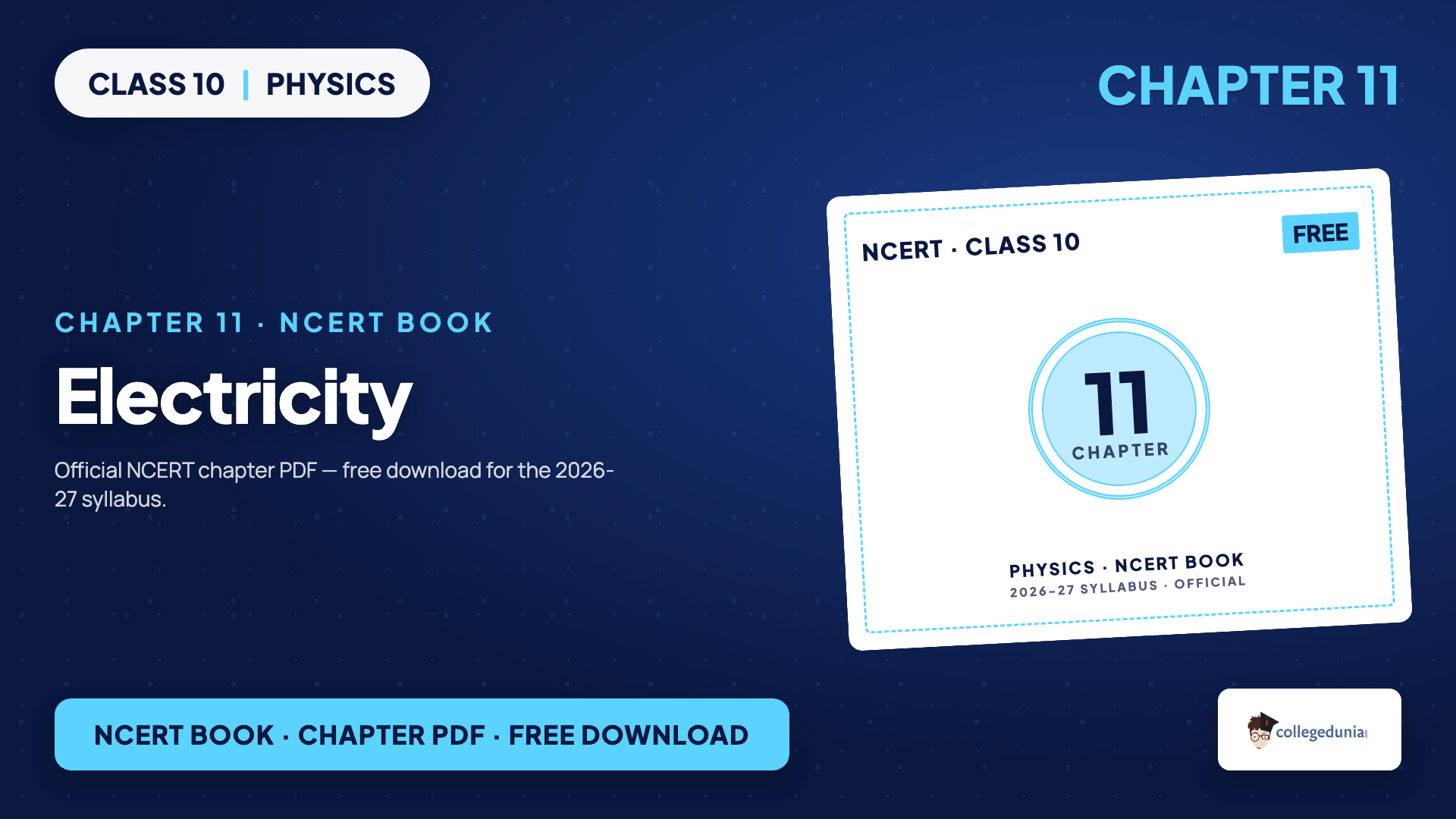 Electricity Class 10 Science Chapter 11 NCERT Book PDF