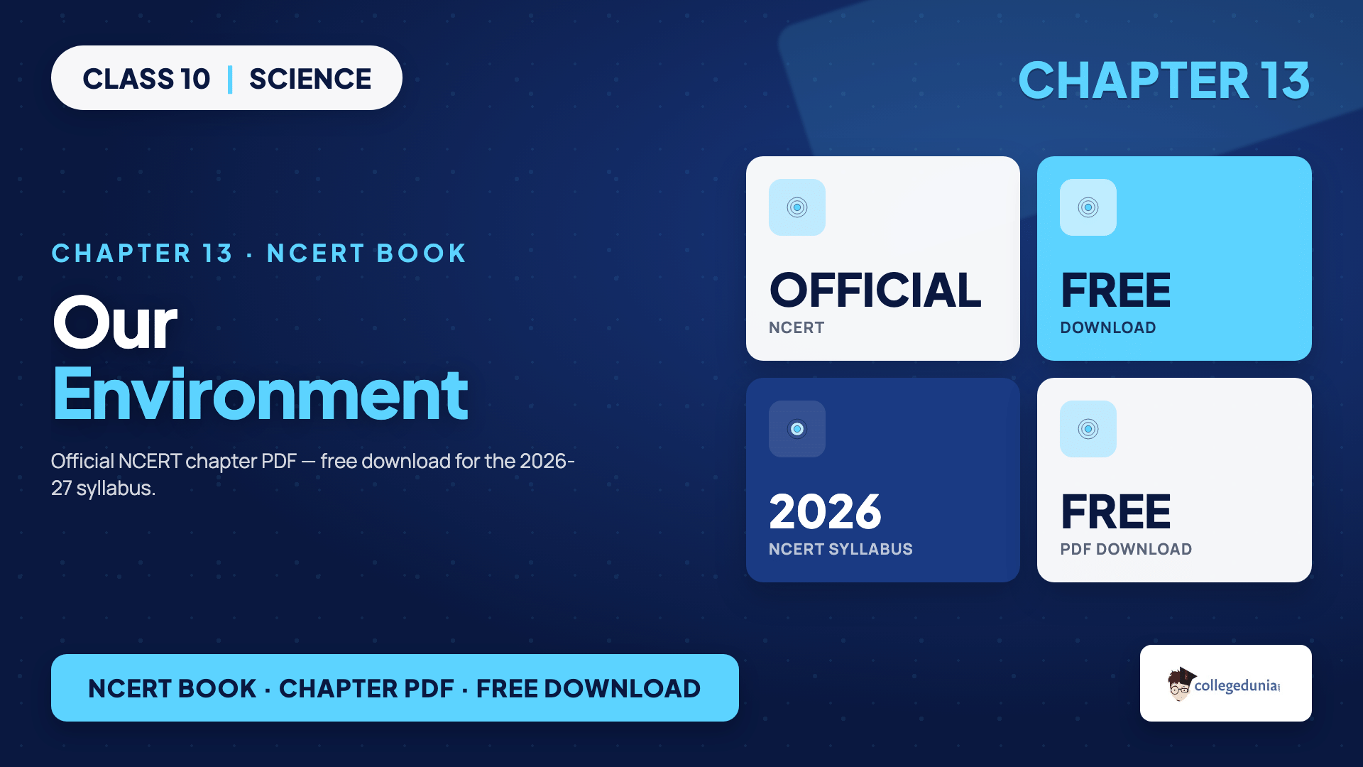 Our Environment Class 10 Science Chapter 13 NCERT Book PDF
