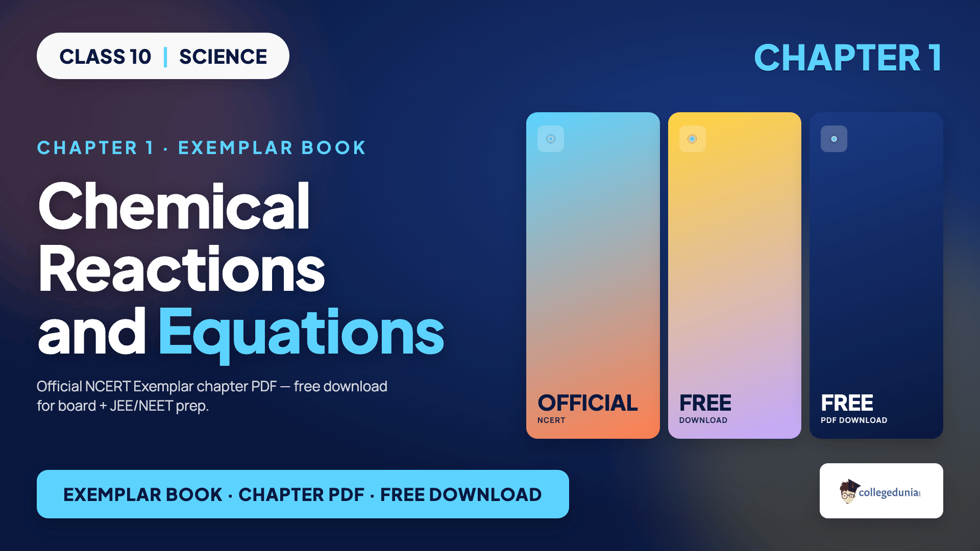 NCERT Exemplar Class 10 Science Chapter 1 Chemical Reactions and Equations