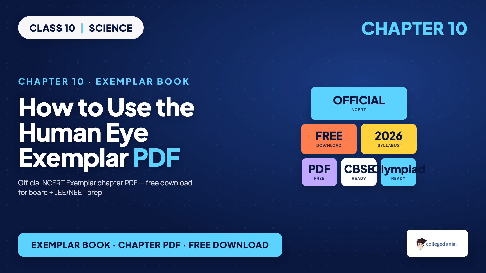 How to use the NCERT Exemplar Class 10 Science Chapter 10 The Human Eye and the Colourful World PDF