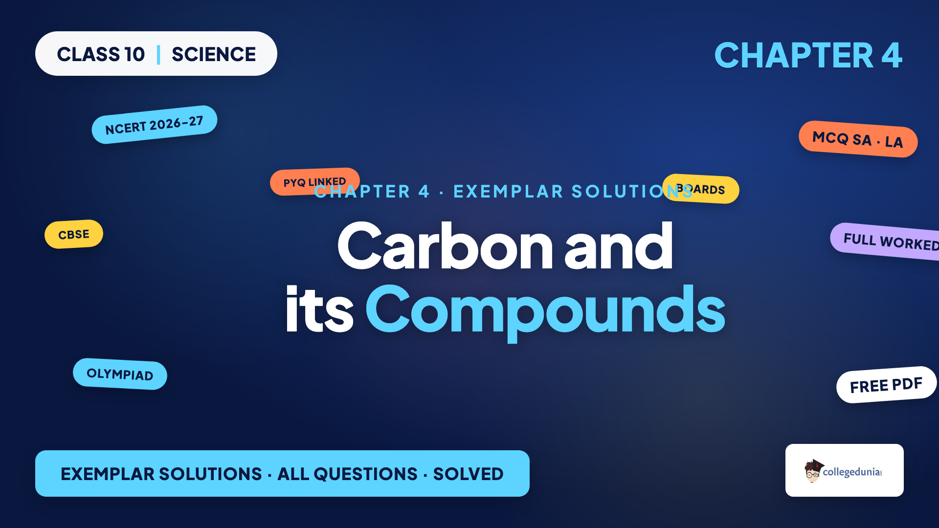Carbon and its Compounds Class 10 Science NCERT Exemplar Solutions