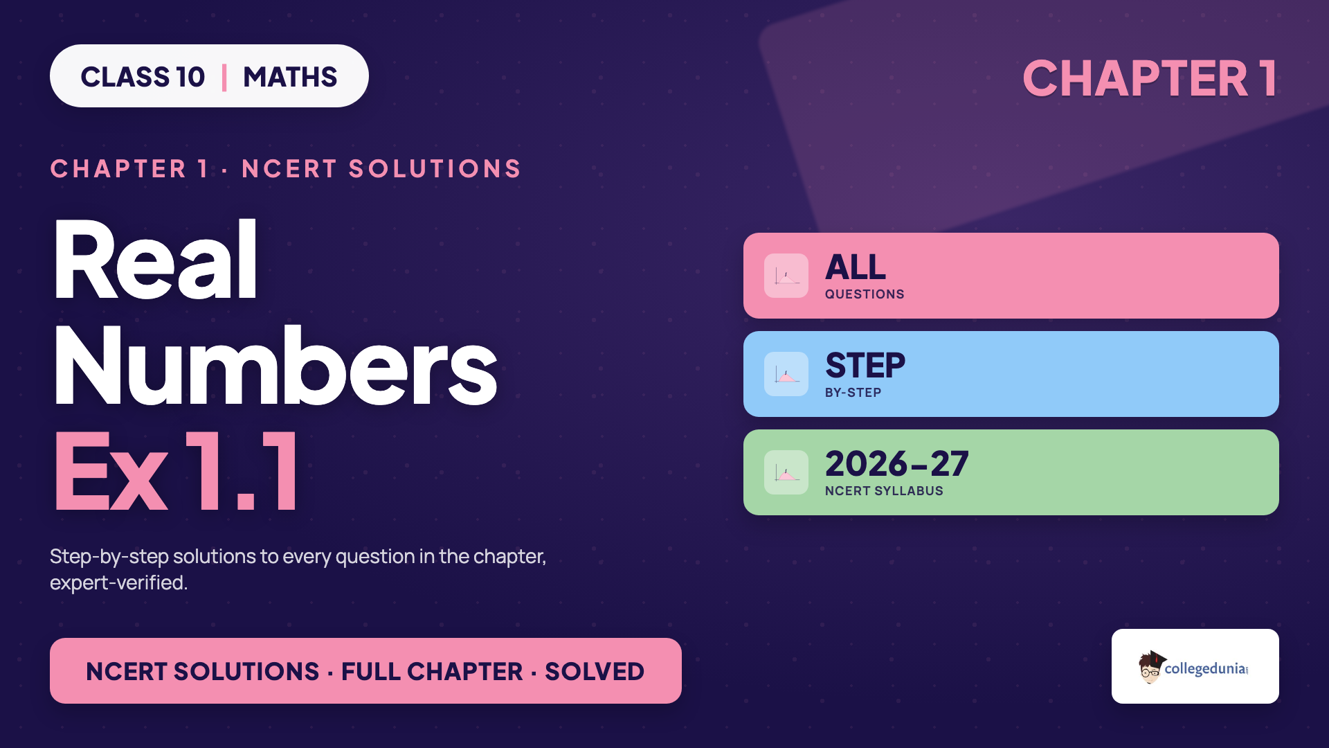 Class 10 Maths Chapter 1 Real Numbers Exercise 1.1 NCERT Solutions