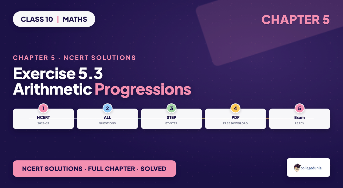 Exercise 5.3 Class 10 Maths Arithmetic Progressions NCERT Solutions