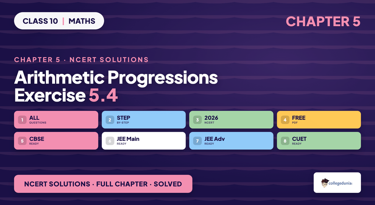 Class 10 Maths Chapter 5 Arithmetic Progressions Exercise 5.4 NCERT Solutions featured image
