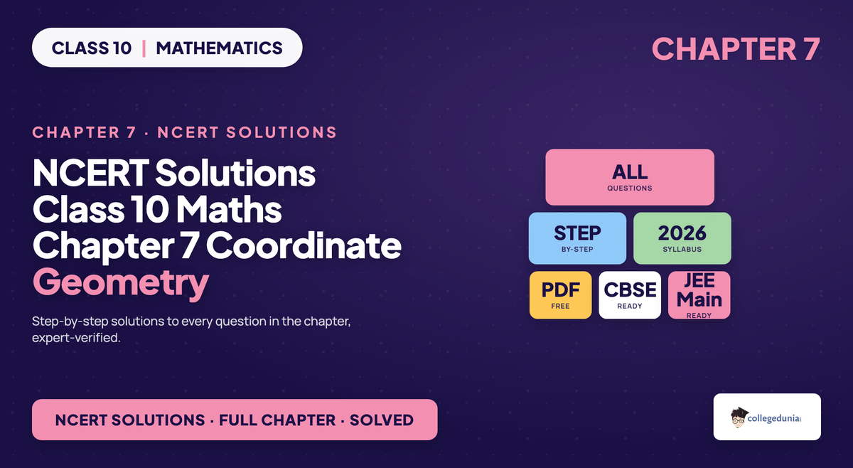 Coordinate Geometry Class 10 Maths Chapter 7 NCERT Solutions