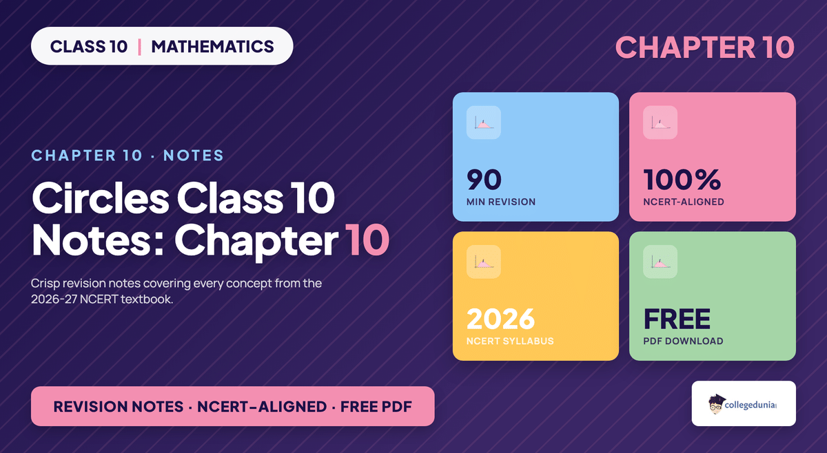 Circles Class 10 Maths Chapter 10 Notes