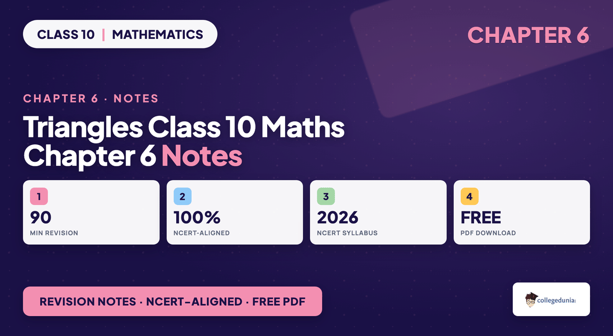 Triangles Class 10 Maths Chapter 6 Notes