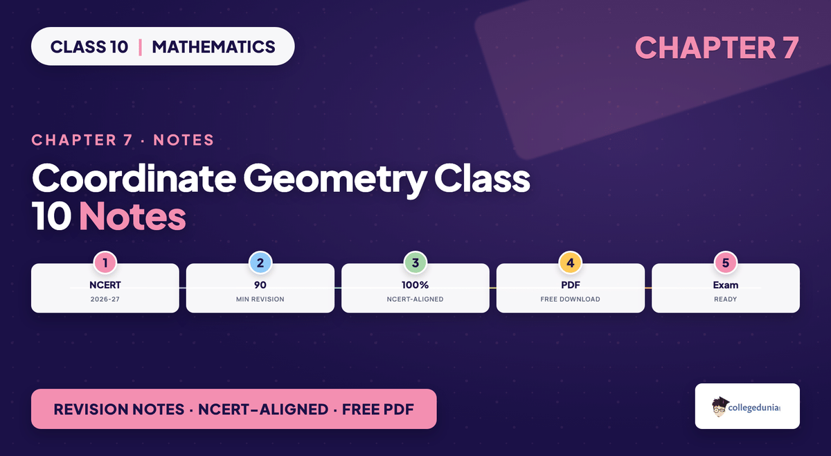 Coordinate Geometry Class 10 Maths Chapter 7 Notes