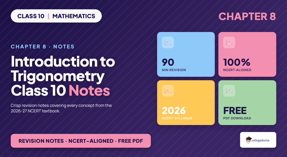 Introduction to Trigonometry Class 10 Maths Chapter 8 Notes