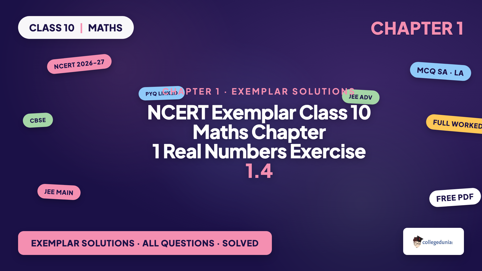 NCERT Exemplar Solutions Class 10 Maths Chapter 1 Real Numbers Exercise 1.4 - featured image