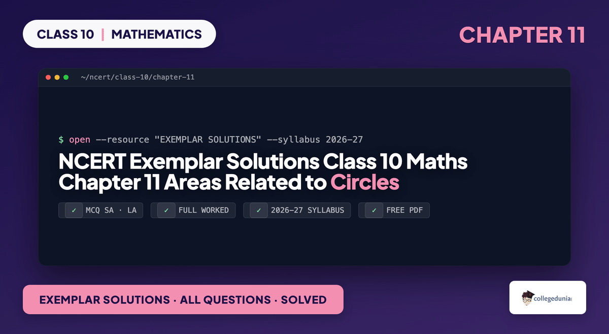 NCERT Exemplar Class 10 Maths Chapter 11 Areas Related to Circles Solutions featured image