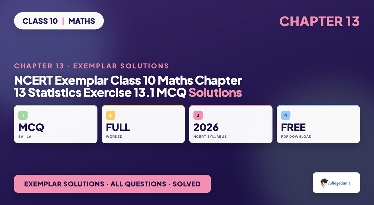 NCERT Exemplar Solutions Class 10 Maths Chapter 13 Statistics Exercise 13.1