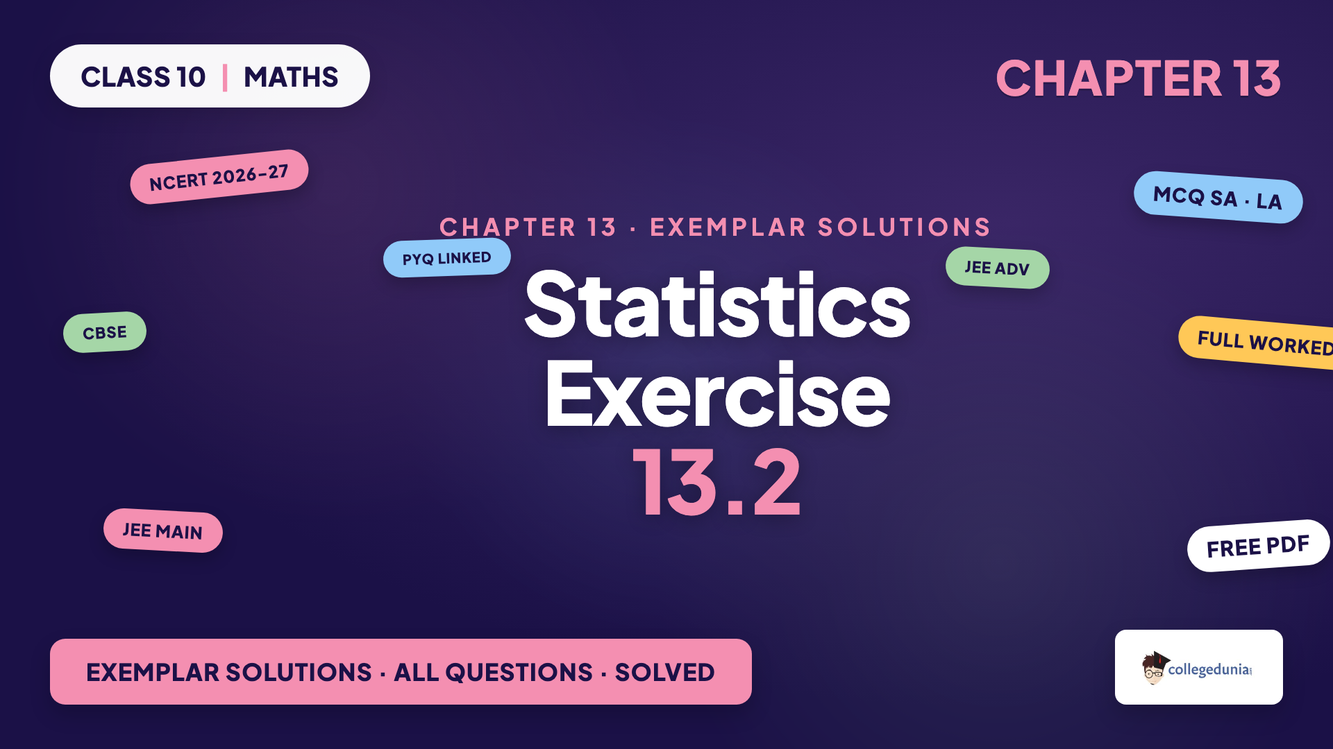 NCERT Exemplar Solutions Class 10 Maths Chapter 13 Statistics Exercise 13.2