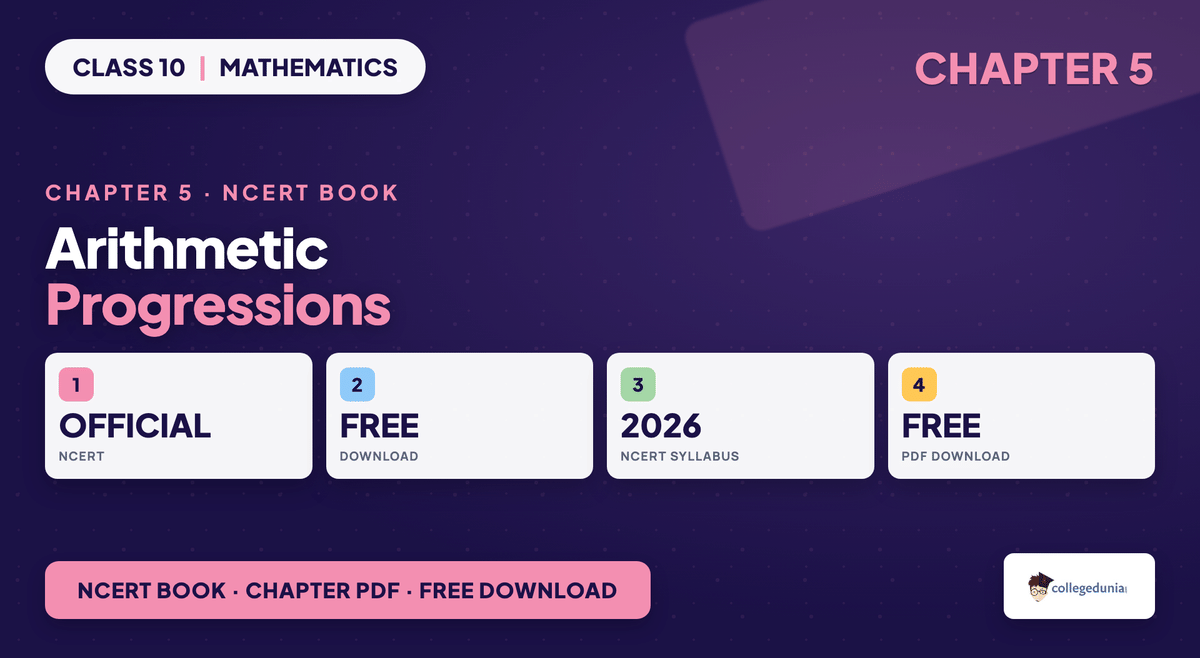 Arithmetic Progressions Class 10 Maths Chapter 5 NCERT Book PDF
