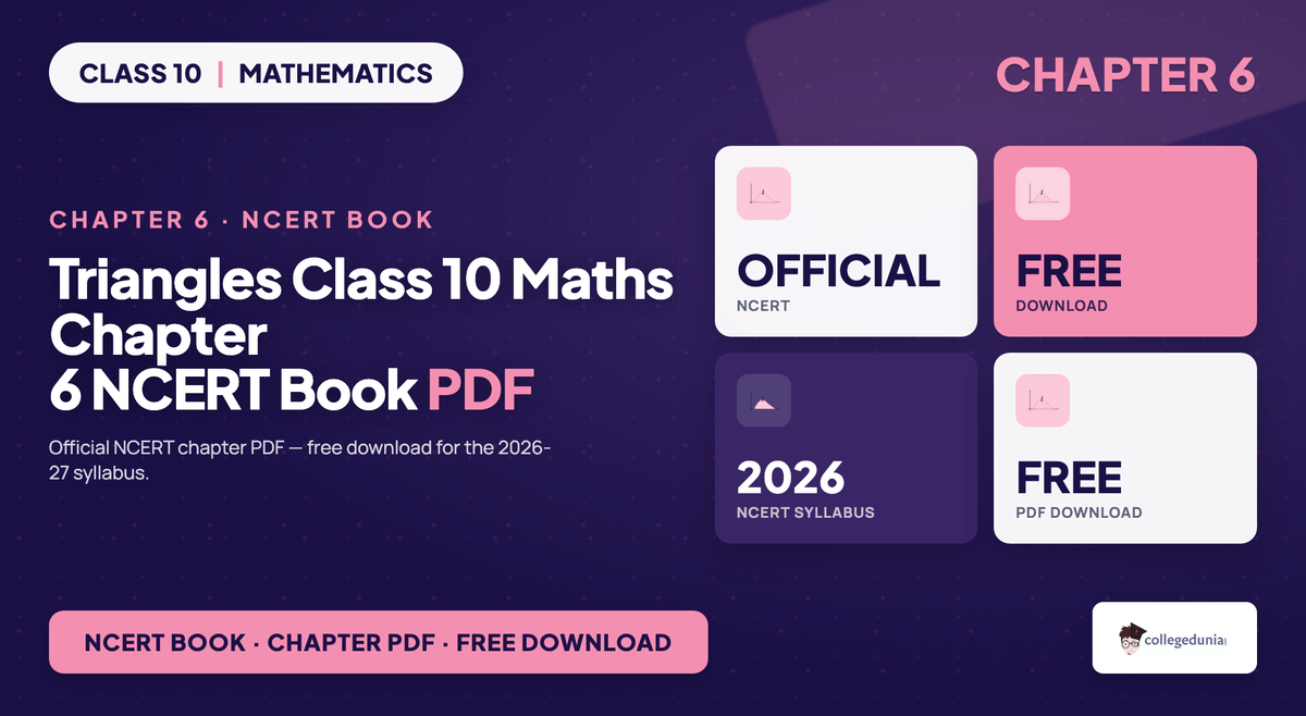 Triangles Class 10 Maths Chapter 6 NCERT Book PDF