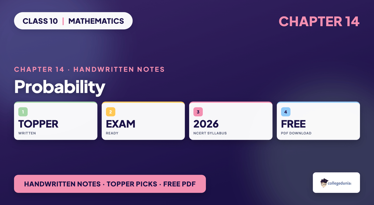Probability Handwritten Notes - Class 10 Maths