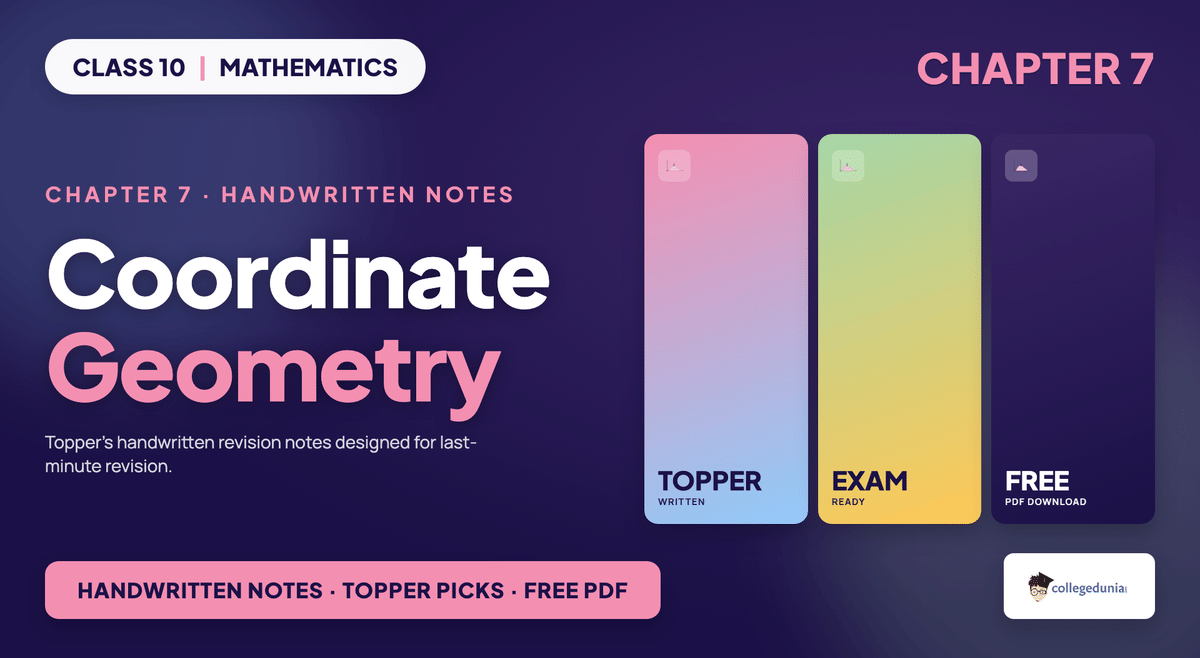 Coordinate Geometry Handwritten Notes - Class 10 Maths