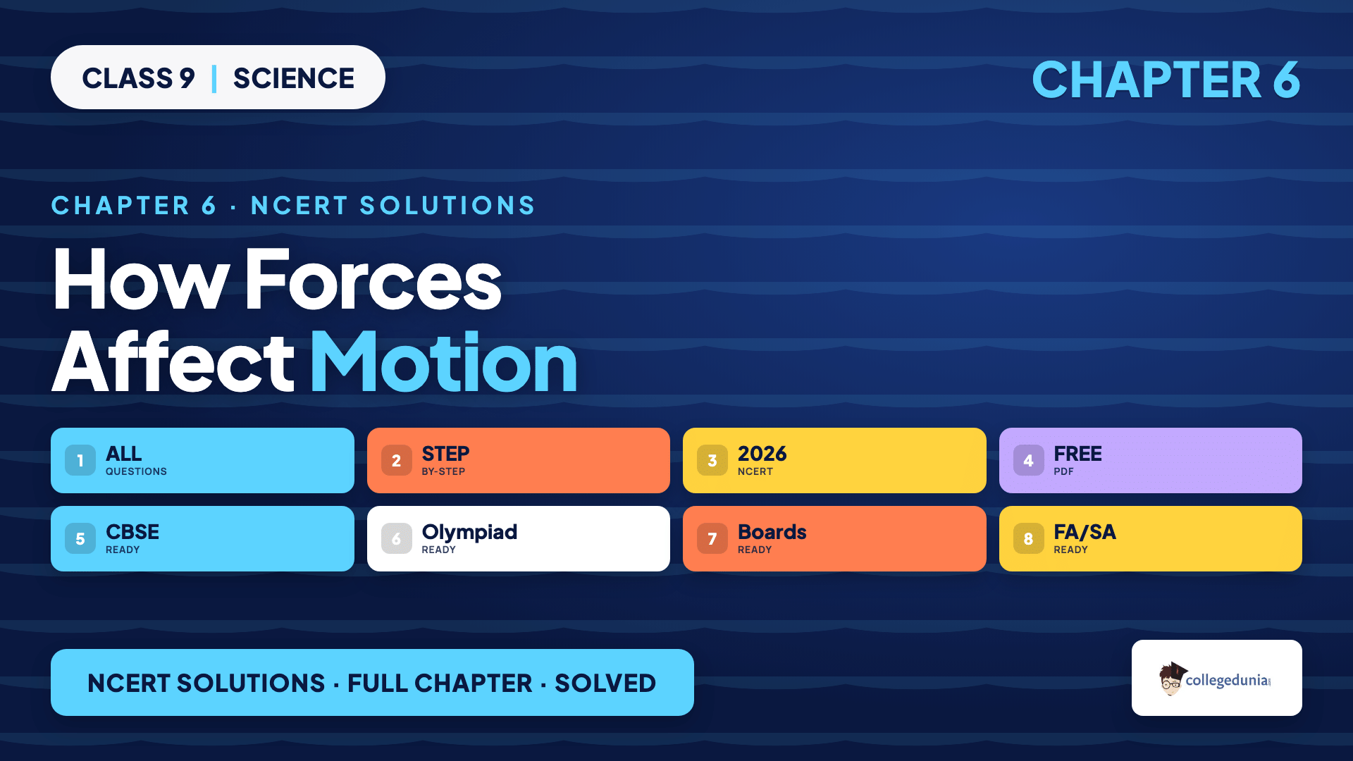 NCERT Solutions Class 9 Science Chapter 6 How Forces Affect Motion