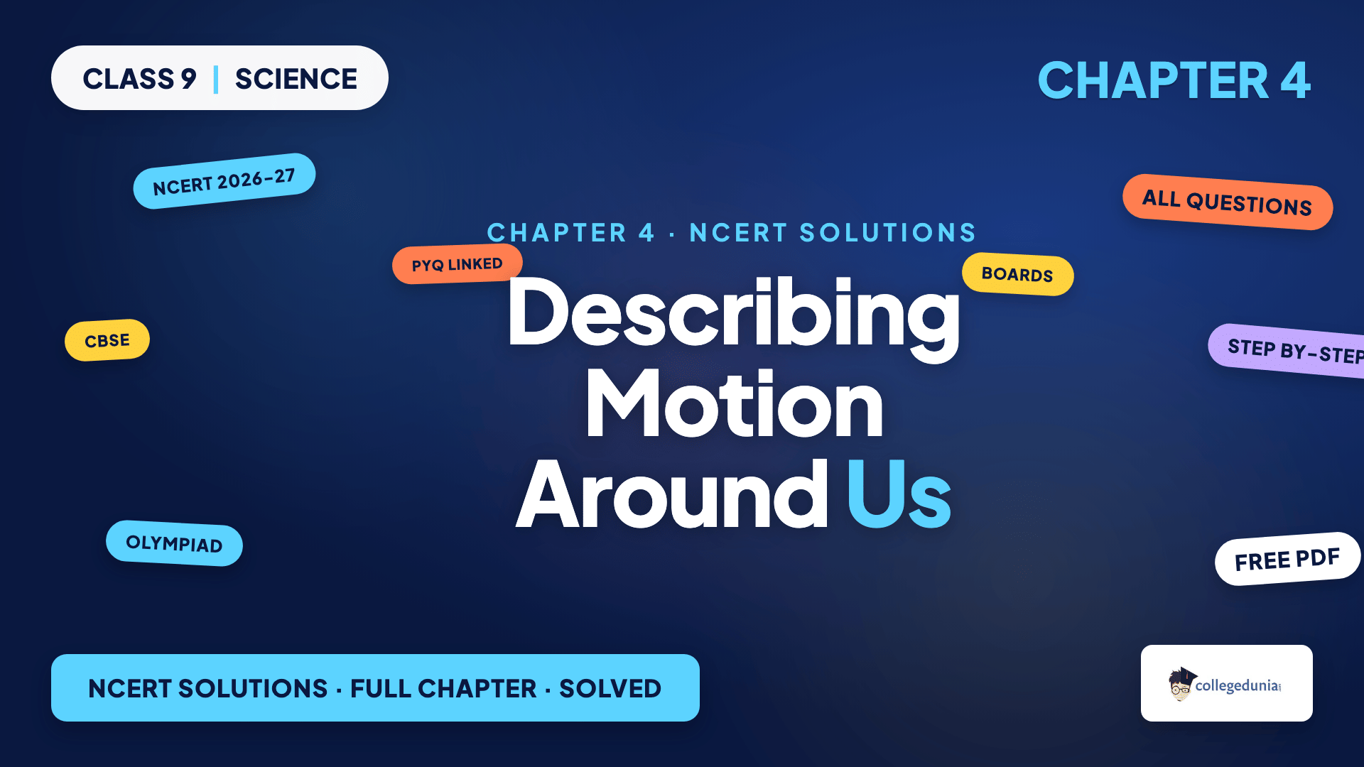 Describing Motion Around Us NCERT Solutions for Class 9 Science