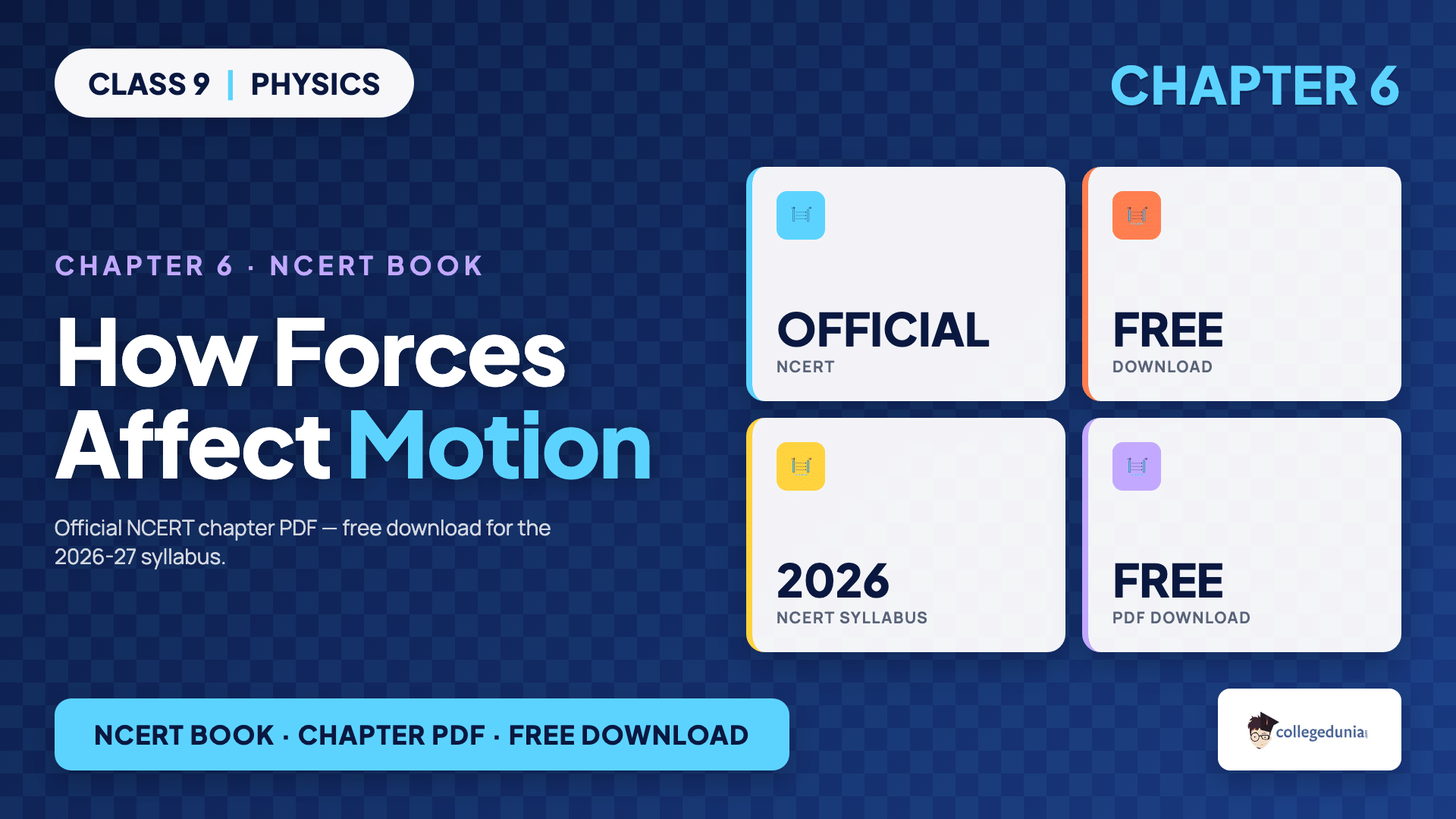 Class 9 Science NCERT Book PDF Chapter 6 How Forces Affect Motion download