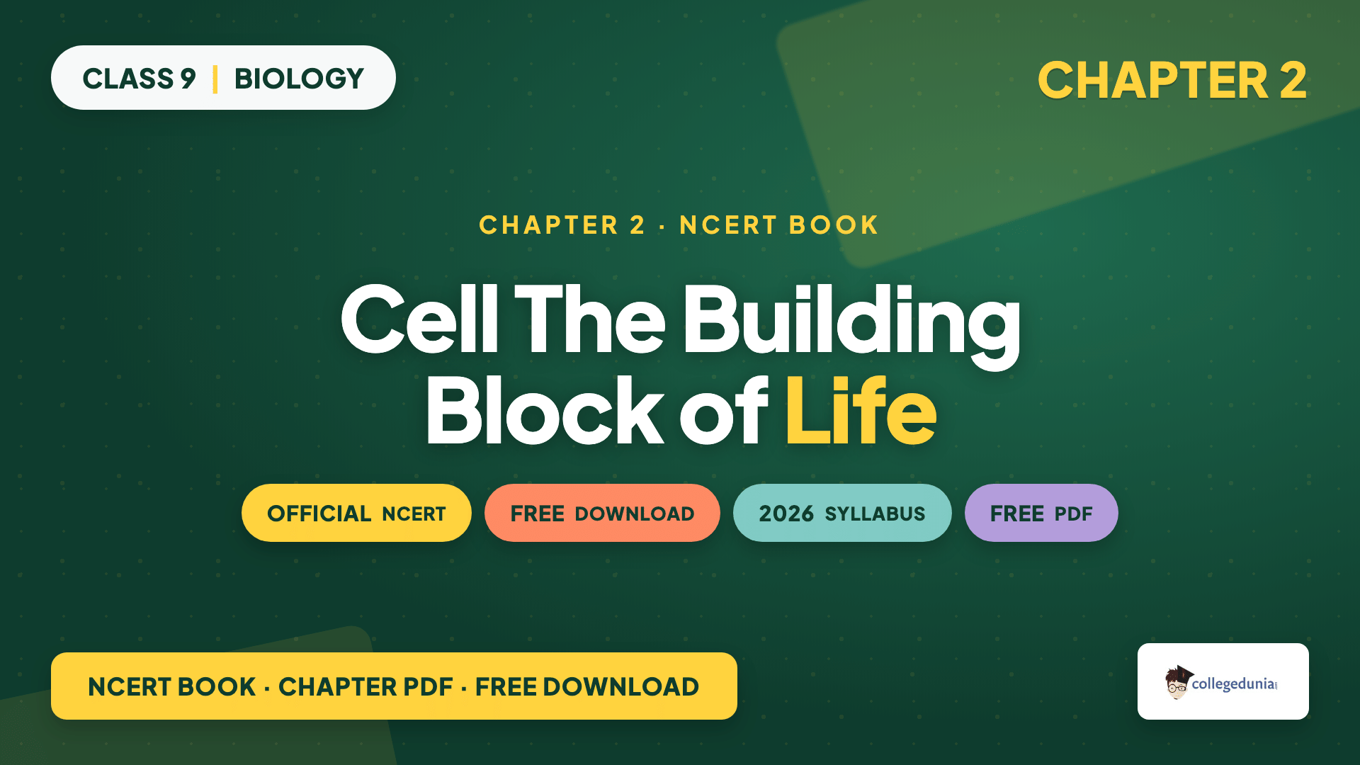 Cell The Building Block of Life NCERT Book PDF for Class 9 Science Chapter 2 with the original Exploration textbook text and figures
