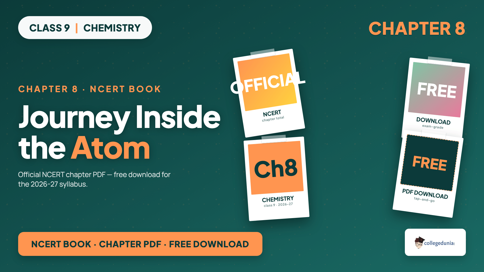 Class 9 Science NCERT Book PDF Chapter 8 Journey Inside the Atom download