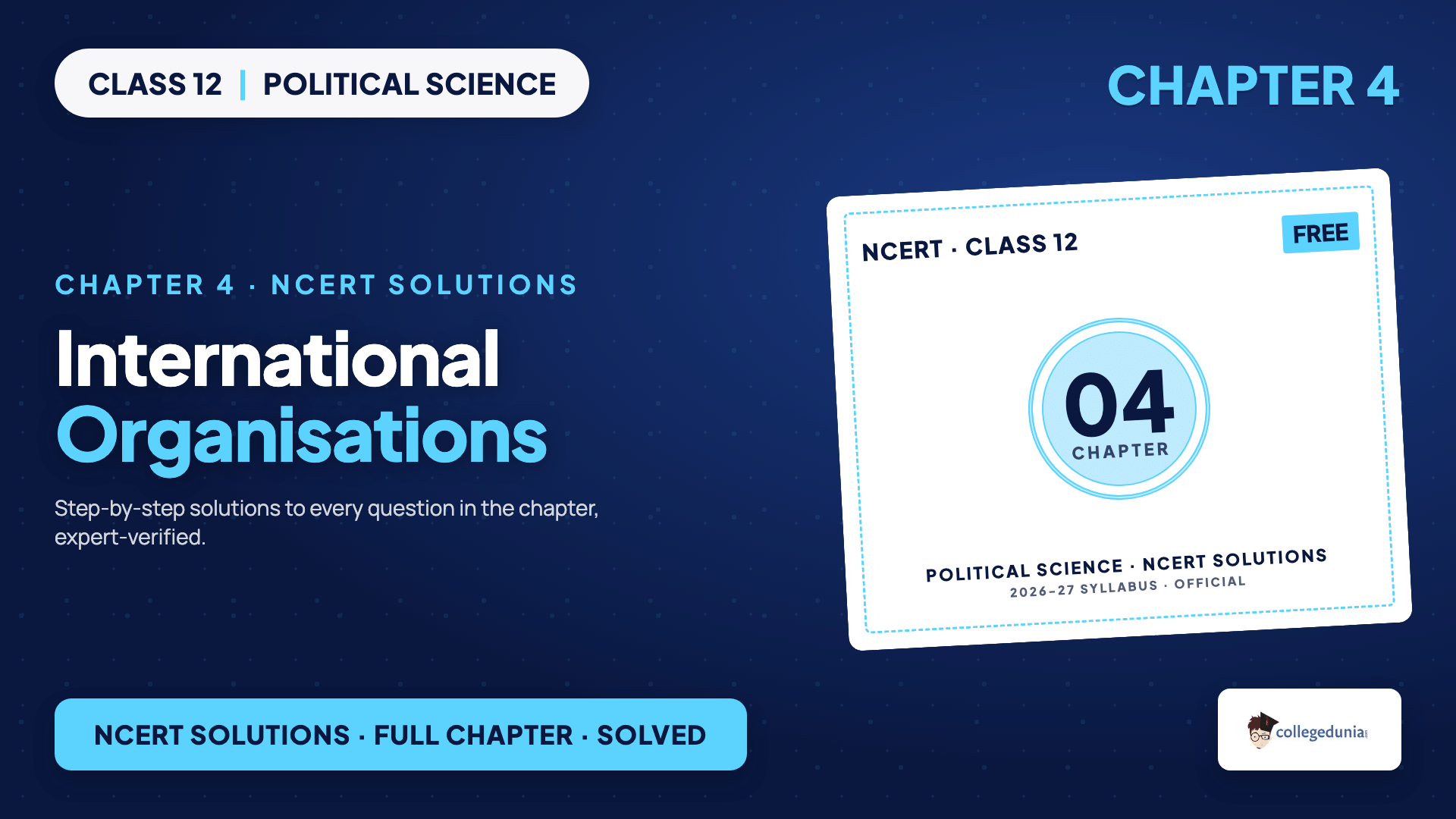 Political Science Class 12 Chapter 4 International Organisations NCERT Solutions on the United Nations