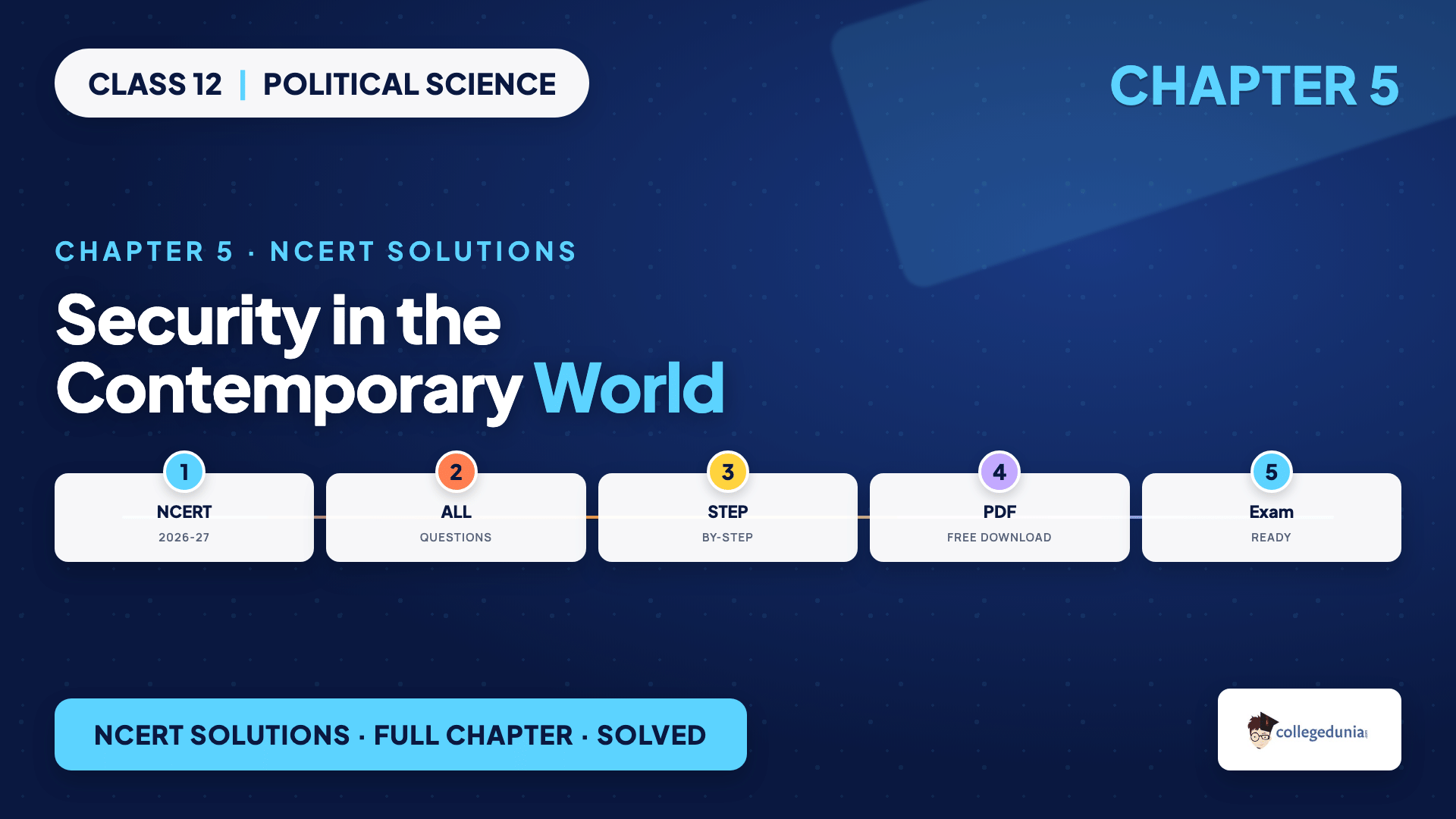 Security in the Contemporary World Class 12 Political Science Chapter 5 NCERT Solutions on traditional and non-traditional security
