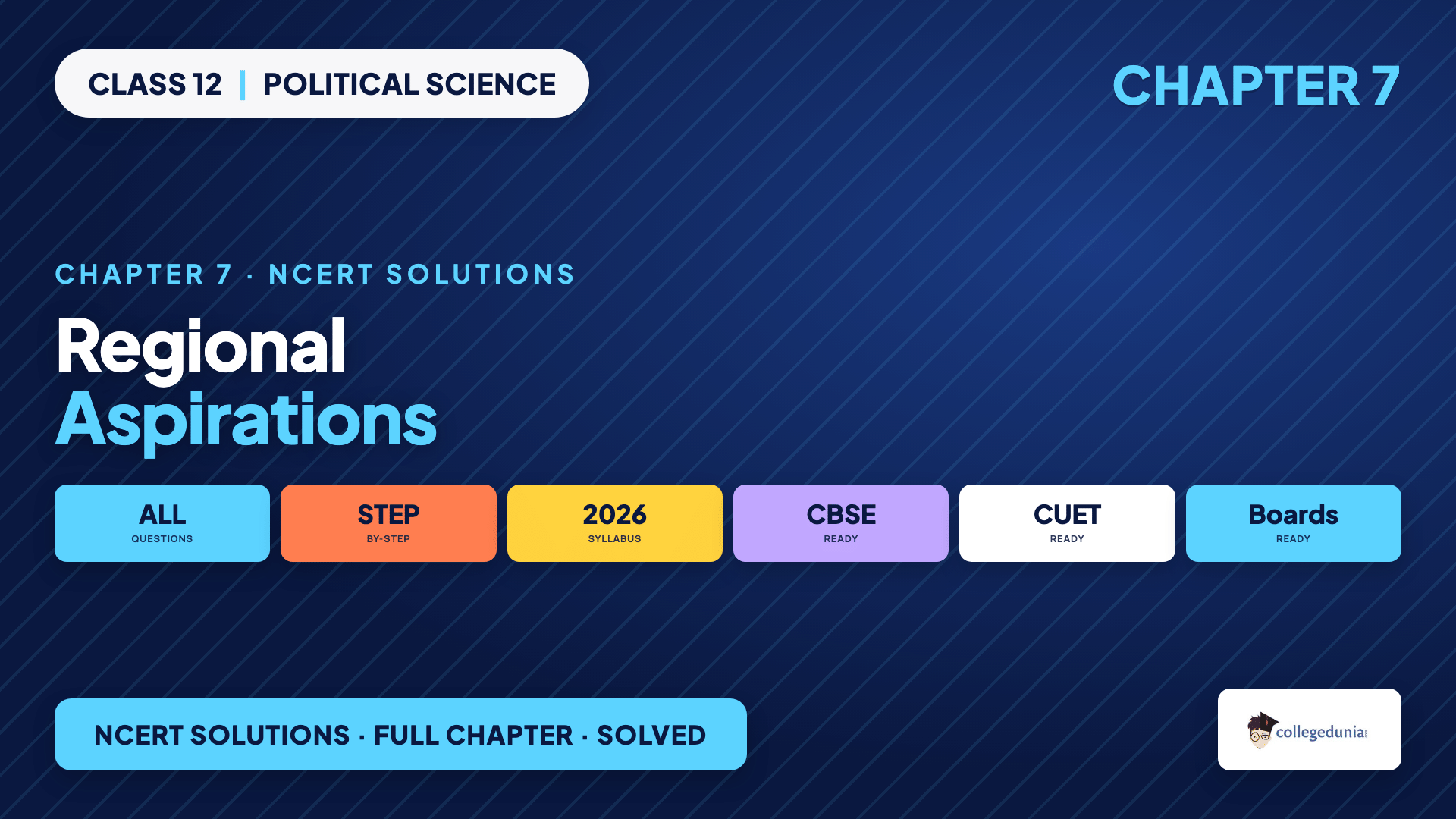 Political Science Class 12 Chapter 7 Regional Aspirations NCERT Solutions on Jammu and Kashmir, Punjab and the North-East