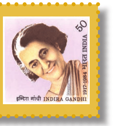 Indira Gandhi (1917–1984), who gave the
slogan ``Garibi Hatao'' and was the target of the opposition's ``Indira
Hatao''. NCERT Politics in India Since Independence, Class 12, Chapter 5.