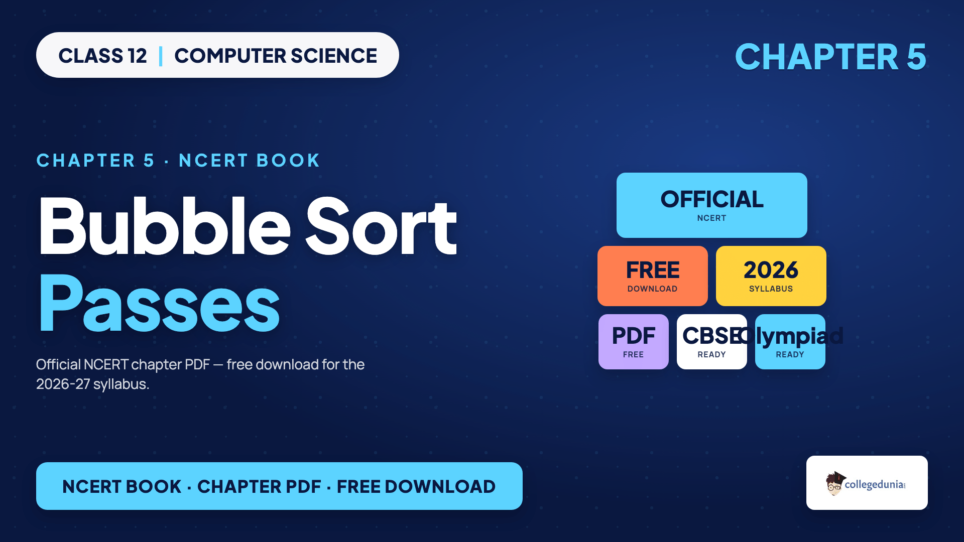 Pass-by-pass bubble sort of the list 8 7 13 1 minus 9 4 covered in Class 12 Computer Science Chapter 5 Sorting NCERT chapter Figure 5.1