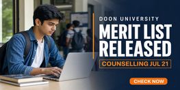 Doon University Dehradun Releases UG PG Merit List 2026