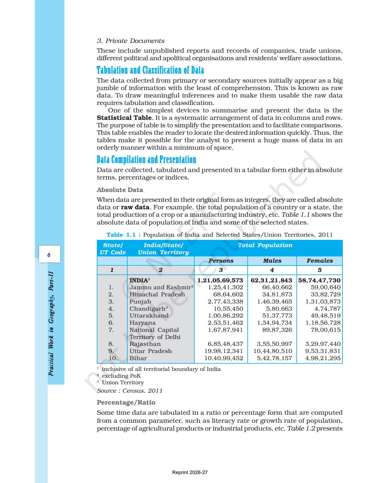 Data Its Source and Compilation Class 12 NCERT Book page 6