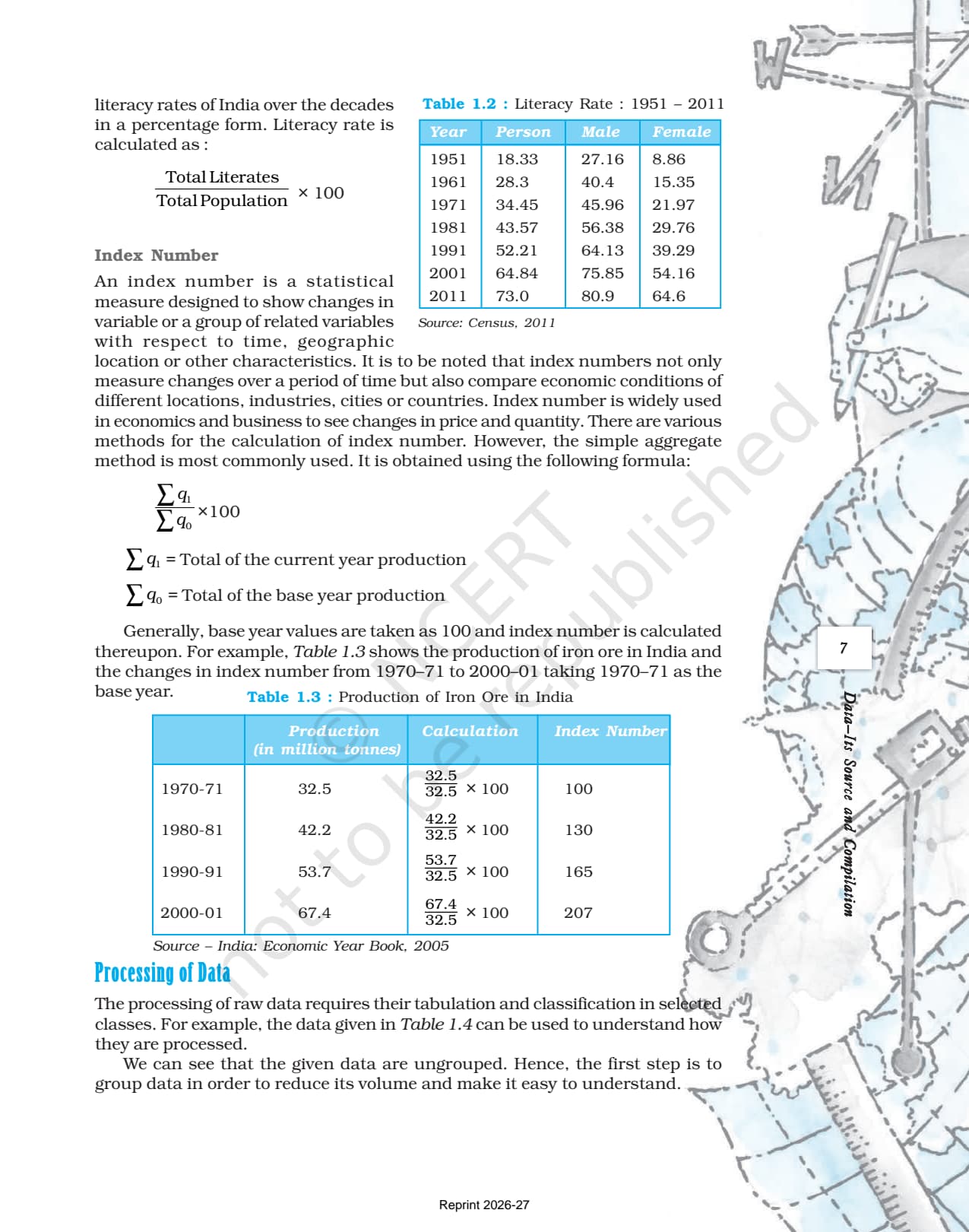 Data Its Source and Compilation Class 12 NCERT Book page 7