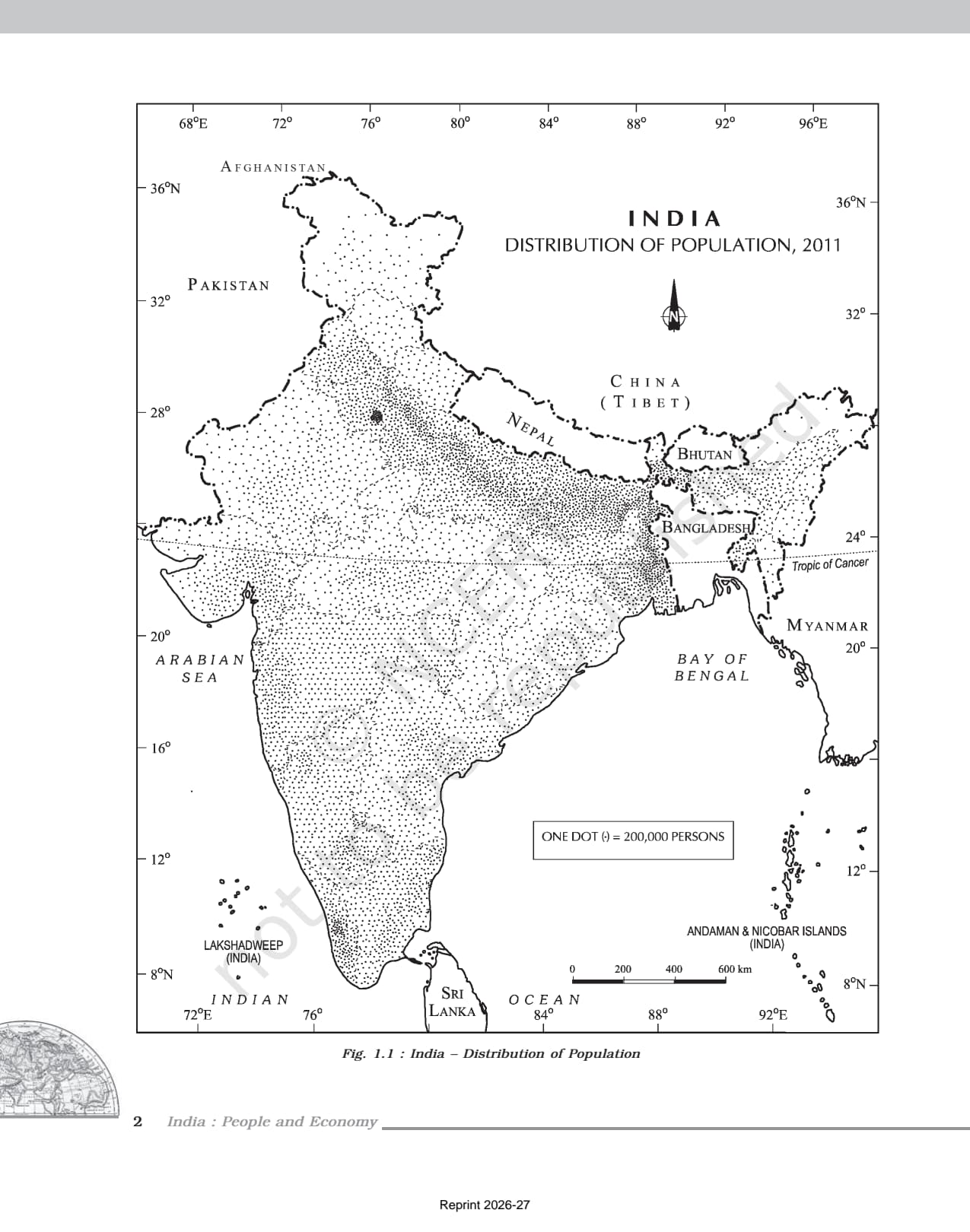 Population Distribution Density Growth and Composition Class 12 NCERT Book page 2