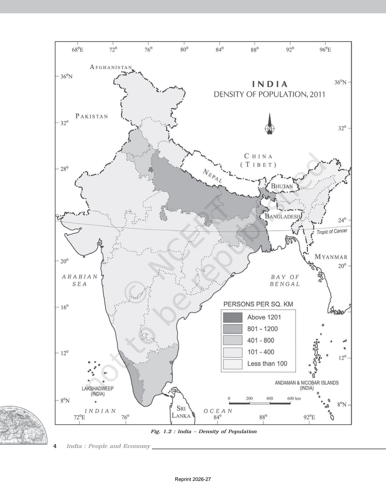 Population Distribution Density Growth and Composition Class 12 NCERT Book page 4