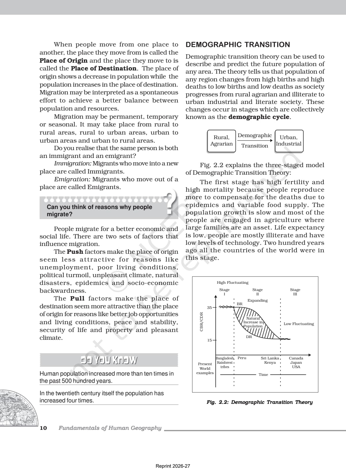 World Population Distribution Density and Growth Class 12 NCERT Book page 4