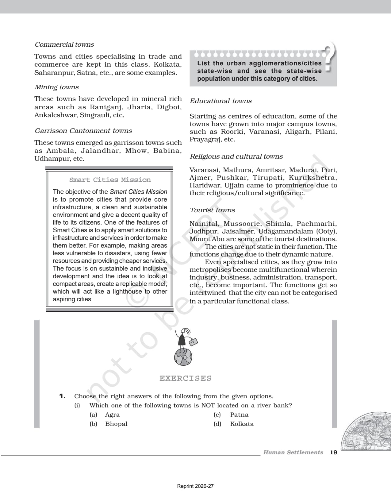 Human Settlements Class 12 NCERT Book page 5