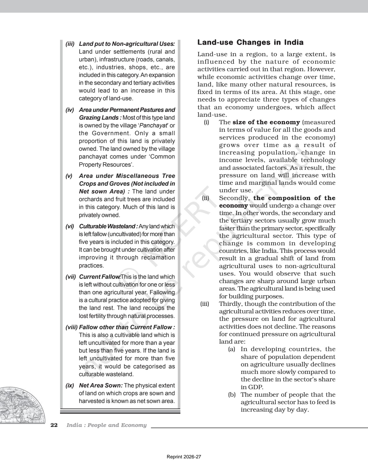 Land Resources and Agriculture Class 12 NCERT Book page 2