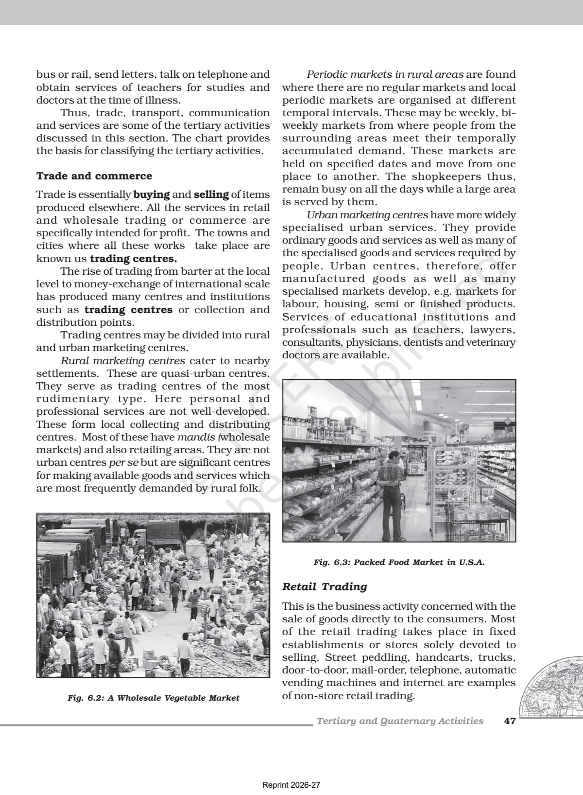 Tertiary and Quaternary Activities Class 12 NCERT Book page 3