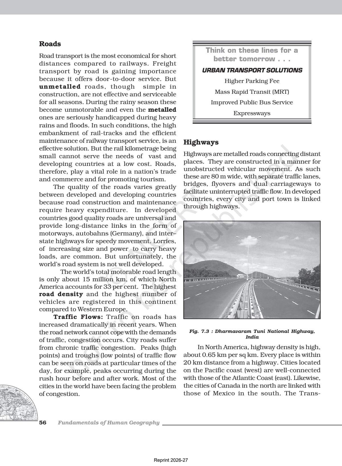 Transport and Communication Class 12 NCERT Book page 3