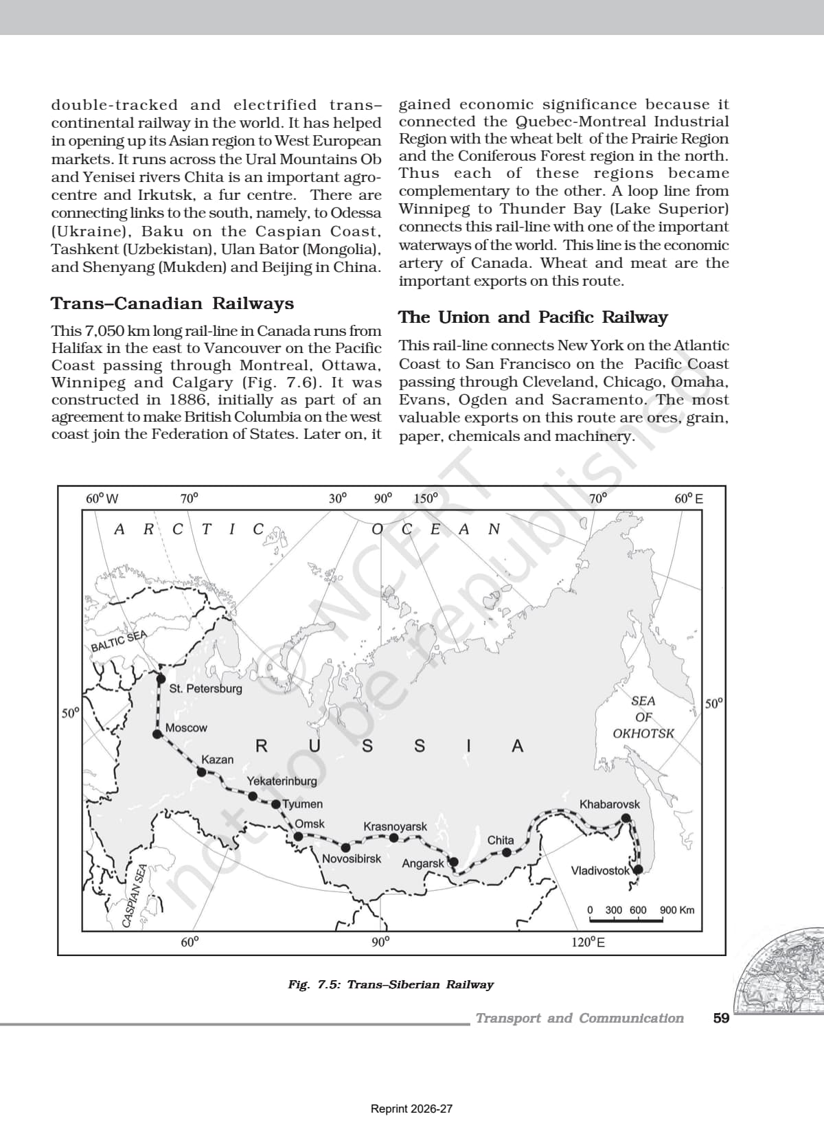 Transport and Communication Class 12 NCERT Book page 6