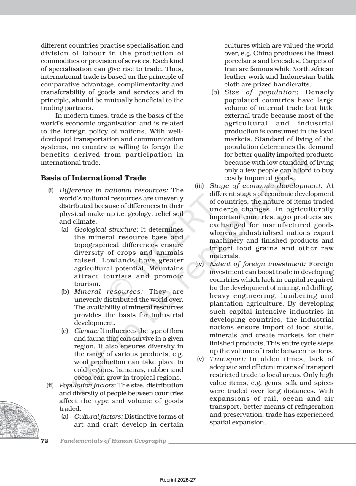 International Trade Class 12 NCERT Book page 3